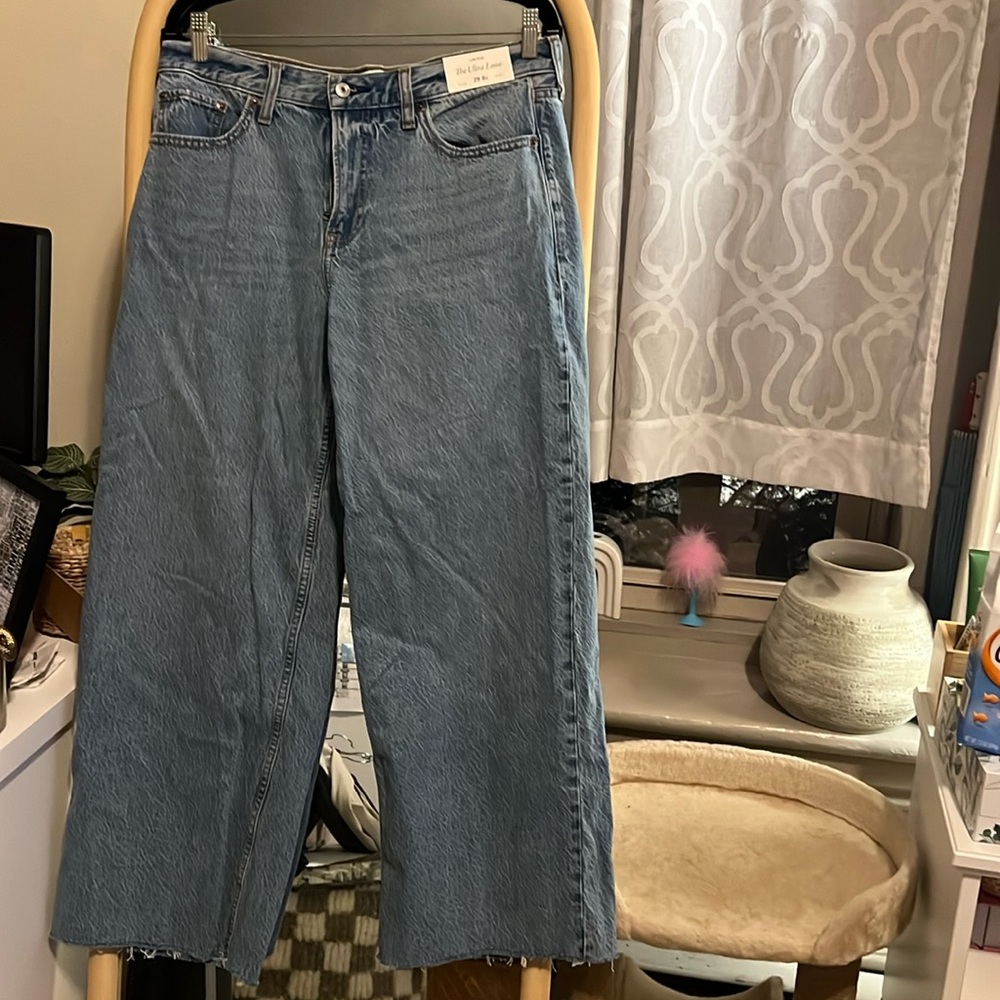 NWT Abercrombie & Fitch ultra loose low rise jeans